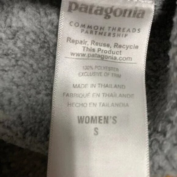 PATAGONIA Better Sweater 1/4 Zip Fleece Pullover 25617‎ Heather Gray - Picture 6 of 6